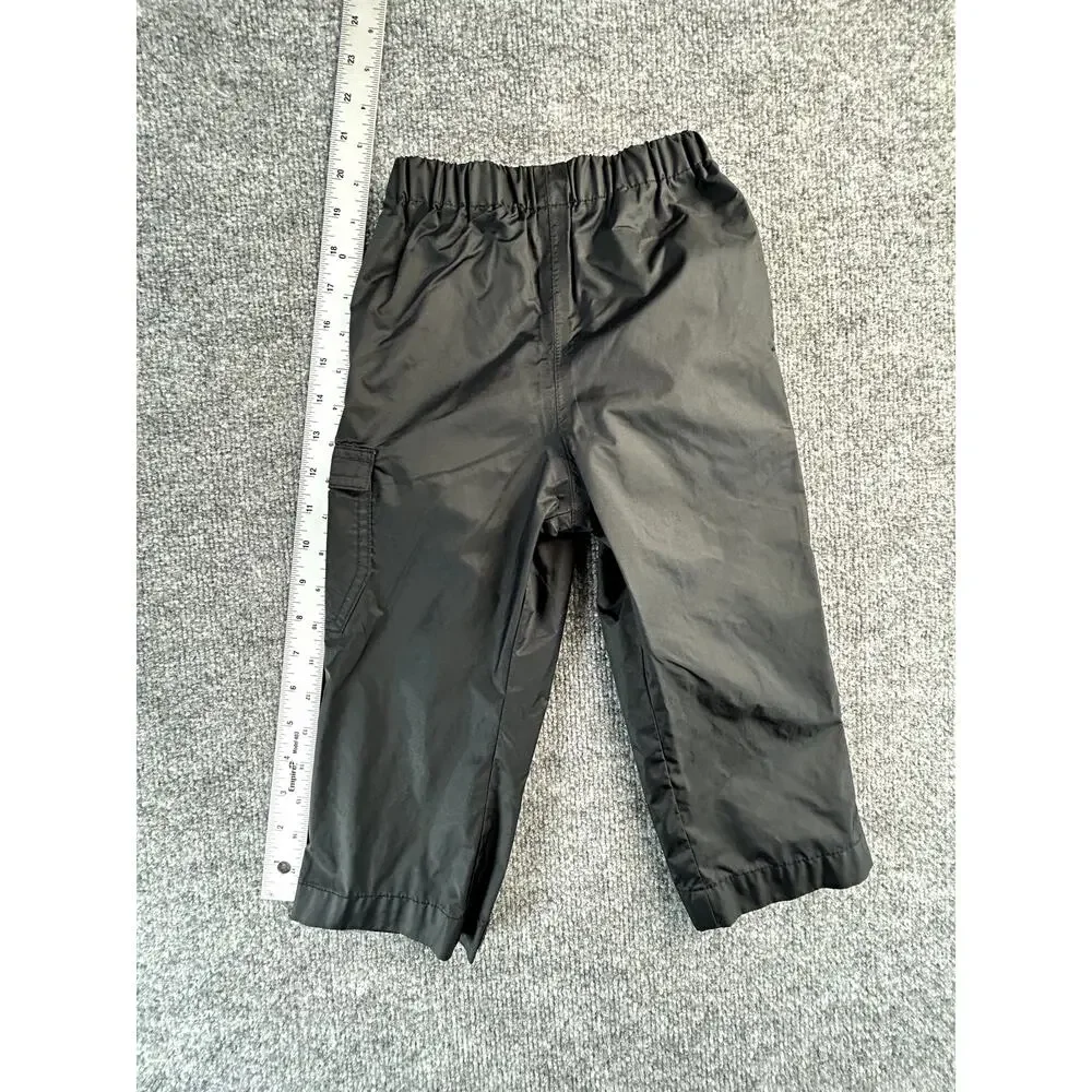 Columbia Youth Rain Pants Size 16 Black Waterproof Outdoor Hiking Cargo Pants - Picture 5 of 7